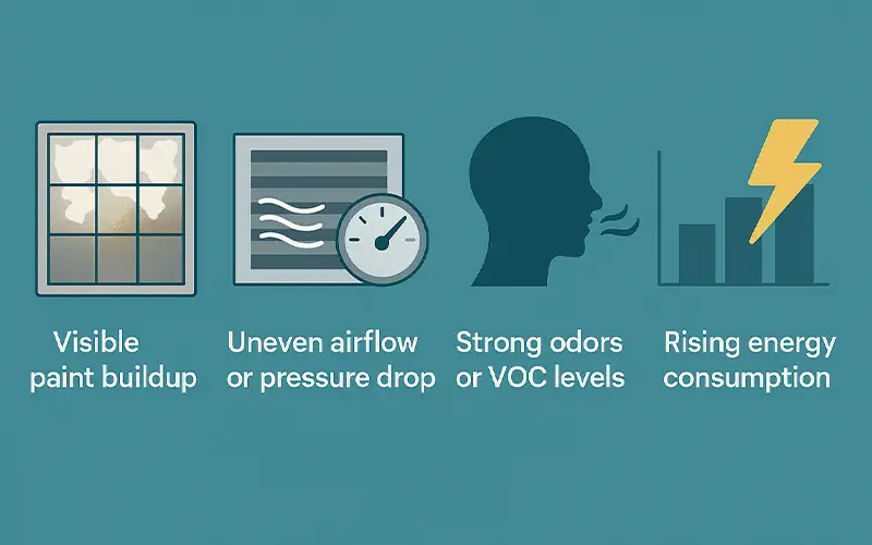 Wie oft sollten Lackierkabinenfilter gewechselt werden?