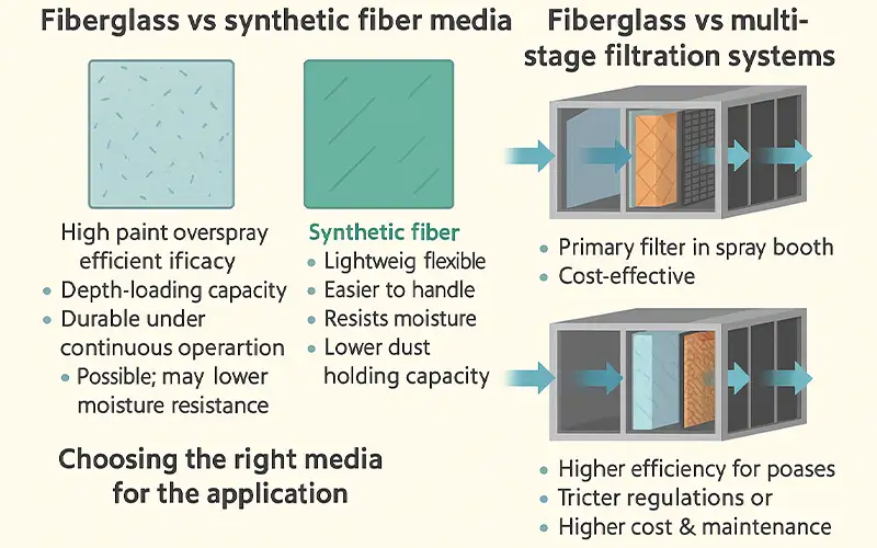 Was ist Faserglas-Paint-Stop-Filtermedium?