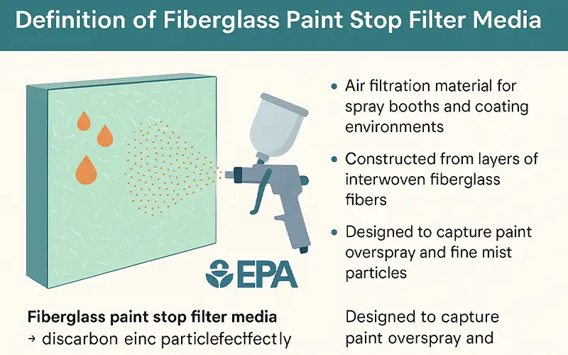 Was ist Faserglas-Paint-Stop-Filtermedium?