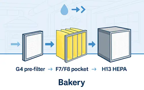 Luftfiltration für die Lebensmittel- und Getränkeindustrie