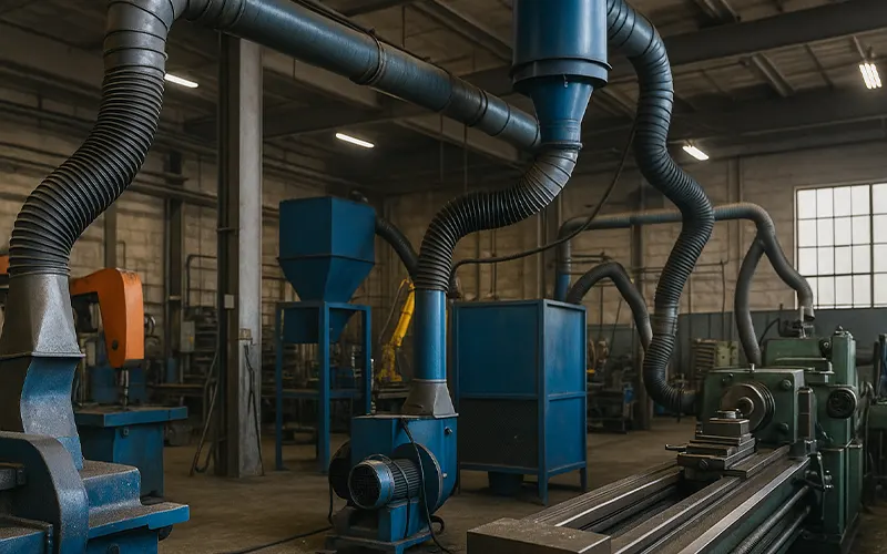 Metallstaub effizient erfassen: Quellabsaugung erklärt