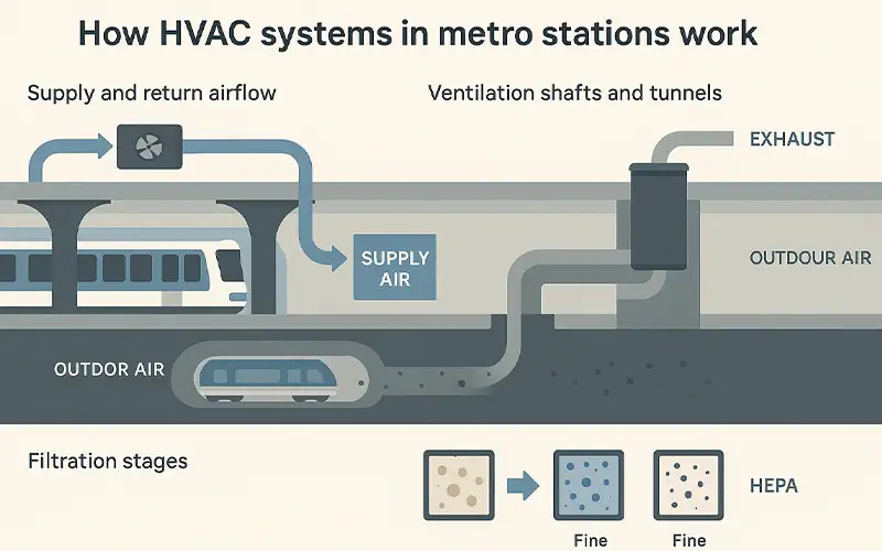 Wie HVAC-Filter die Luftqualität in U-Bahn- und Metro-Stationen verbessern