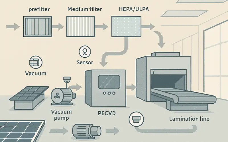 Warum Luftfiltration für die Photovoltaik-Industrie unverzichtbar ist