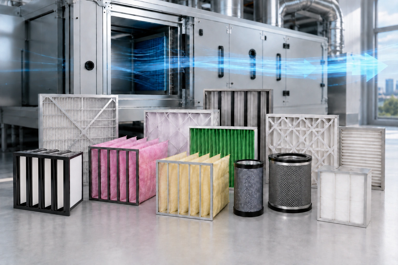 HLK-Luftfilter im Vergleich von ISO 16890, MERV und EN 779.