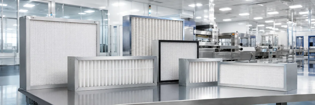 Kundenspezifische HEPA-Filter in verschiedenen Größen und Bauformen
