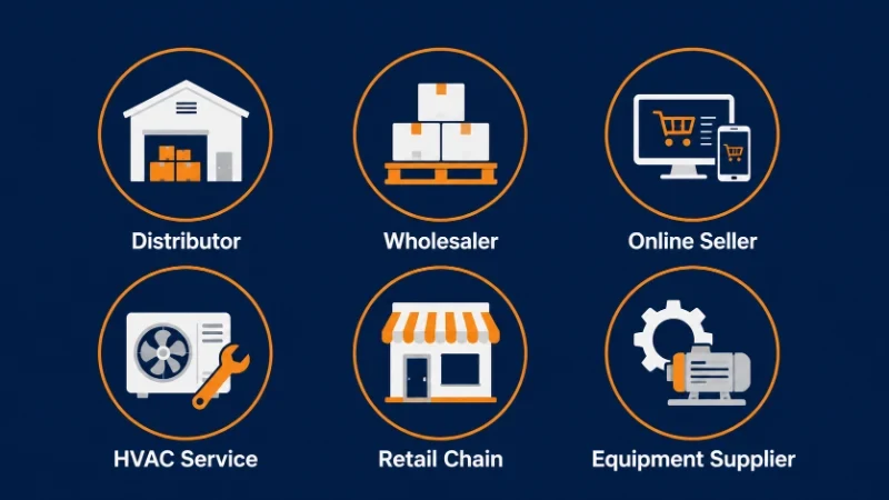 Zielgruppen für Private-Label-Luftfilter: Distributoren, Großhändler, Online-Händler, HVAC-Serviceunternehmen, Einzelhandelsketten und Geräteanbieter